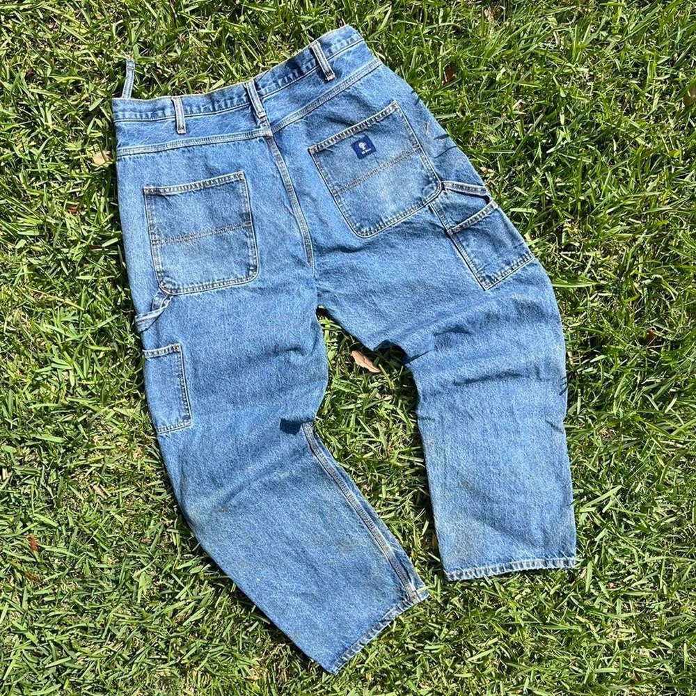 Vintage Carpenter Relaxed Fit Blue Jeans